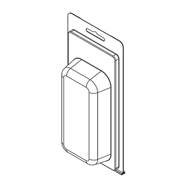 Thermoform-CLAMSHELL-#204-7.437-3.625-4.688-2.188-1.000-0.015-CLEAR, 500PK, Visipak, Mfr#: 204TF